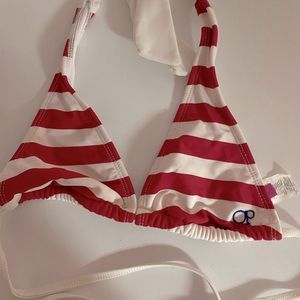 Op Striped Bikini Top